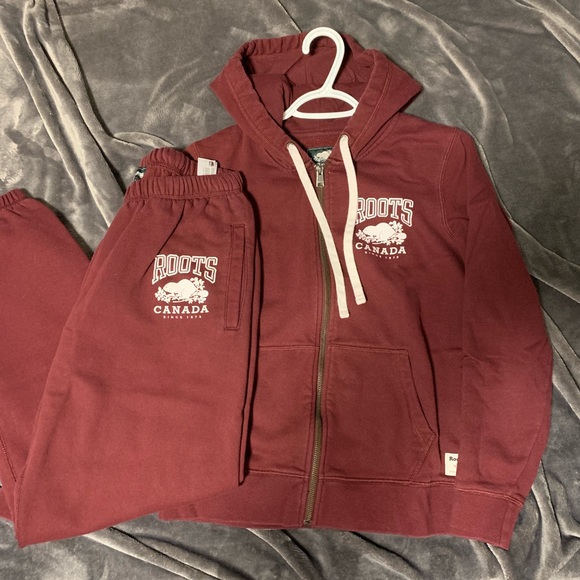 Roots Tracksuit - Burgundy - Picture 1 of 4